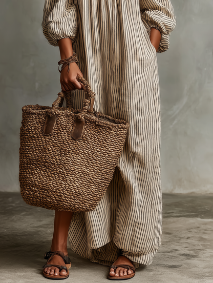 Elena - Elegante lange jurk met blote schouders