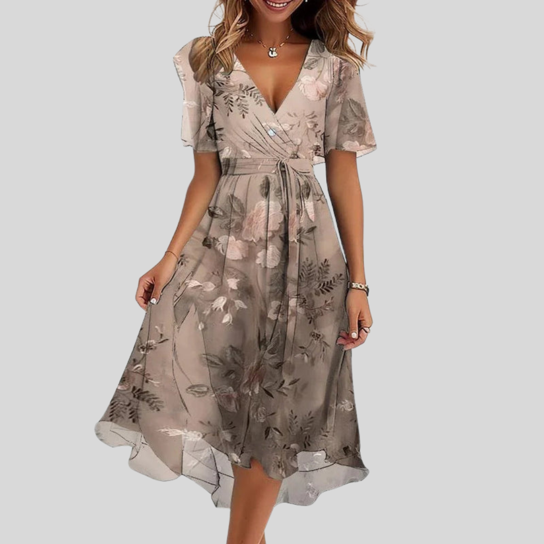 Naomie - Elegante Lichte Zomerjurk