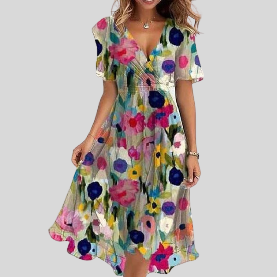 Naomie - Elegante Lichte Zomerjurk