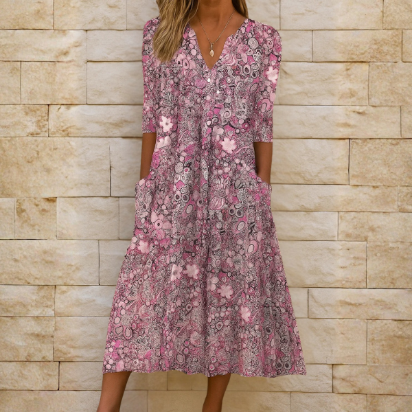 OLIVIA - Elegante Ademend Jurk