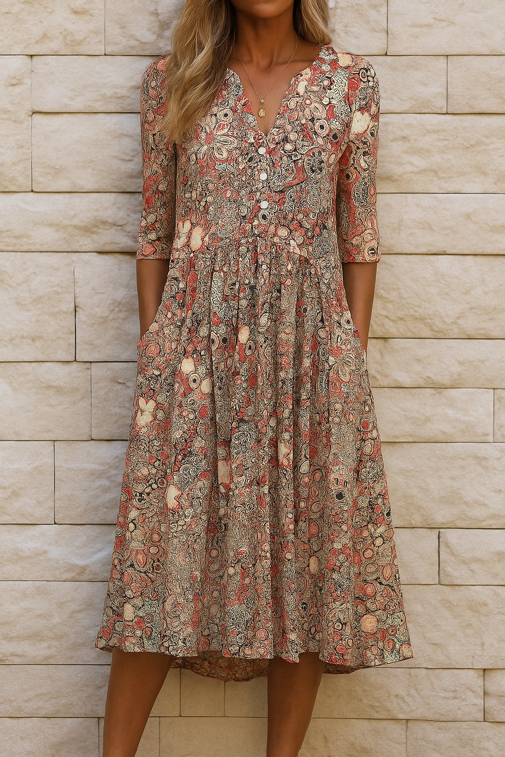 OLIVIA - Elegante Ademend Jurk