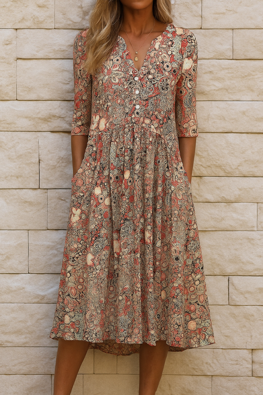 OLIVIA - Elegante Ademend Jurk