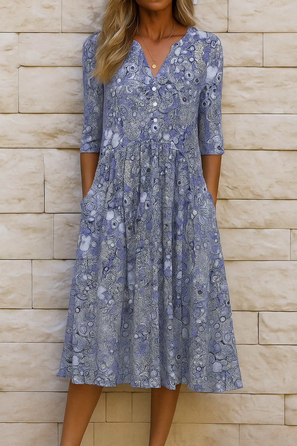 OLIVIA - Elegante Ademend Jurk