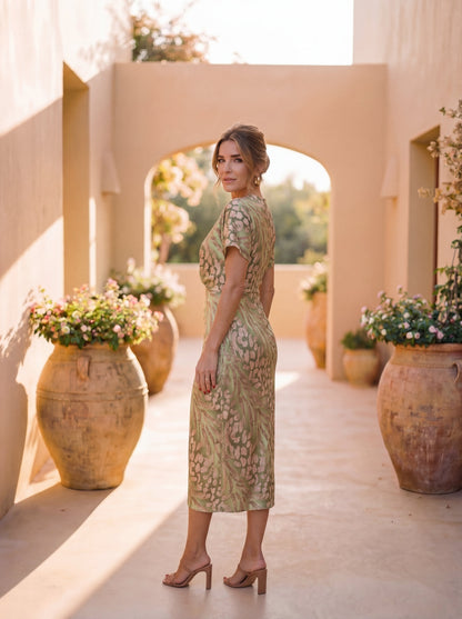 Sophie - Elegante vloeiende midi jurk