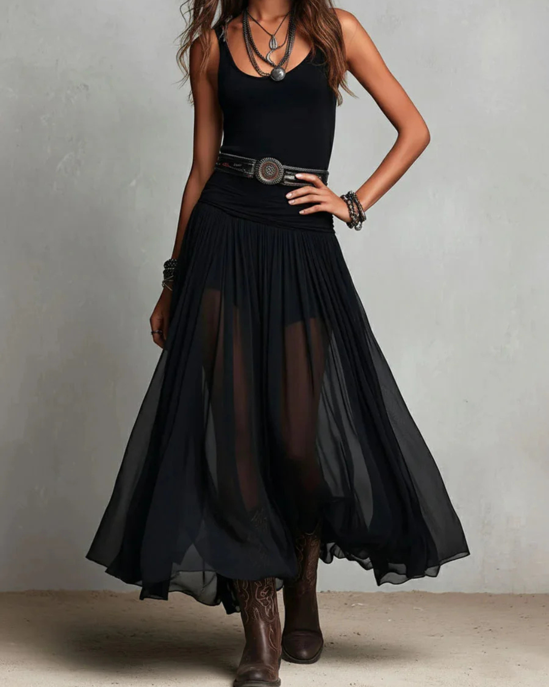 EUPHORIA SET - Elegante Dubbele Laag Jurk