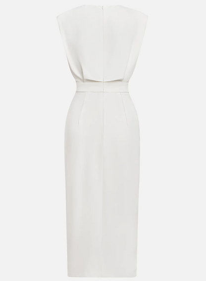 Sophie - Elegante midi jurk met gouden knopen